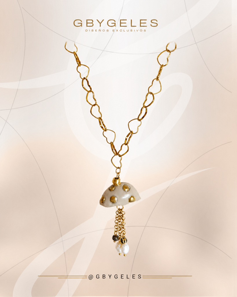 Medusa Colgante Corazones GbyGeles