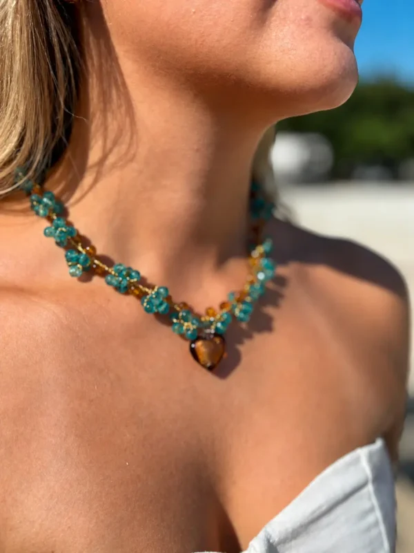Collar de Crochet con Corazón