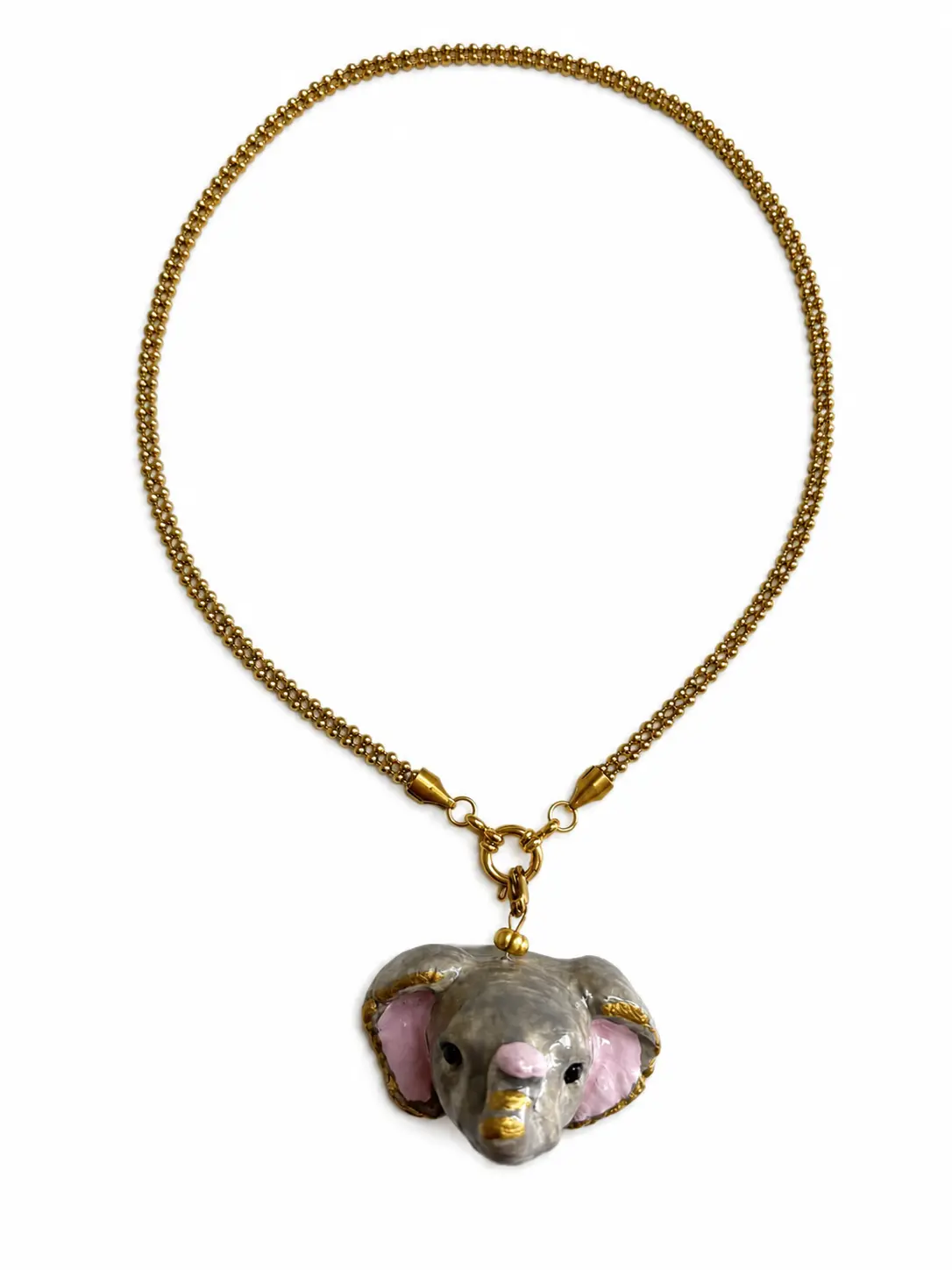 Collar Fino de Acero Inoxidable con Cabeza de Animal - Imagen 5