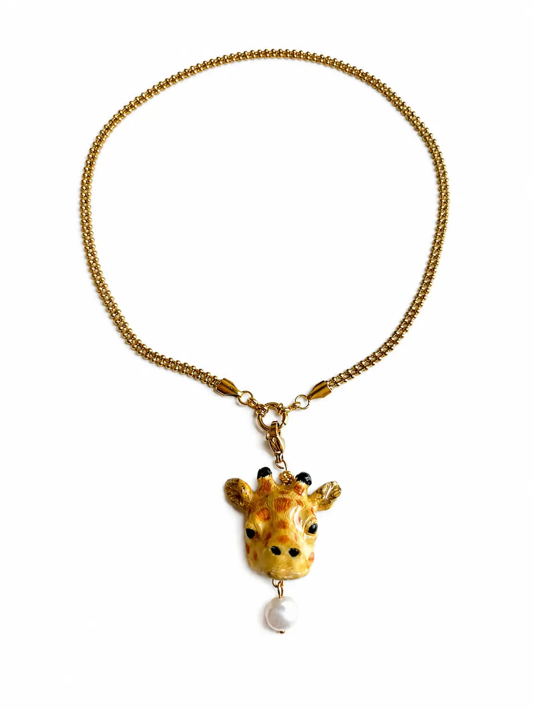 Collar Fino de Acero Inoxidable con Cabeza de Animal - Imagen 4