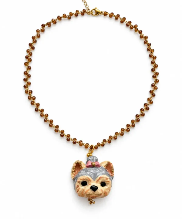 Collar Yorkshire de Cerámica Artesanal