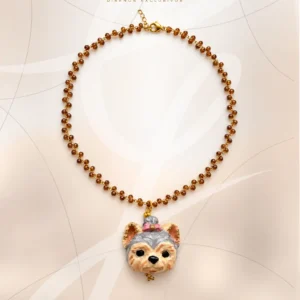 Collar Yorkshire de Cerámica Artesanal GbyGeles