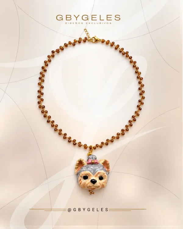 Collar Yorkshire de Cerámica Artesanal