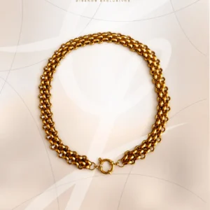 Collar de Acero Inoxidable Dorado GbyGeles